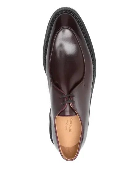 Pantofi derby John Lobb din piele maro