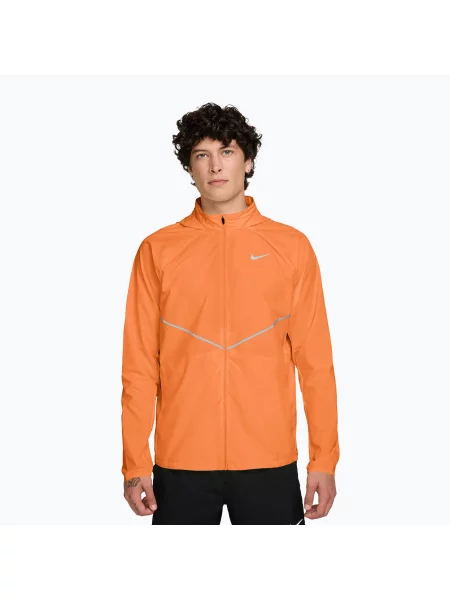 Geacă de alergare pentru bărbați Nike Miler Repel UV total orange portocaliu