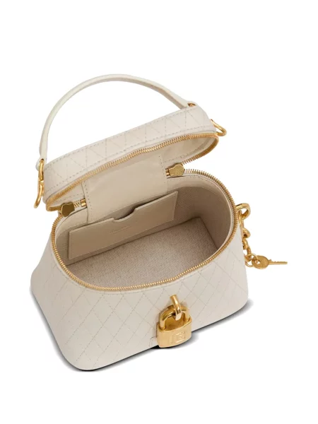 Matlasat geantă shopper Balmain din piele