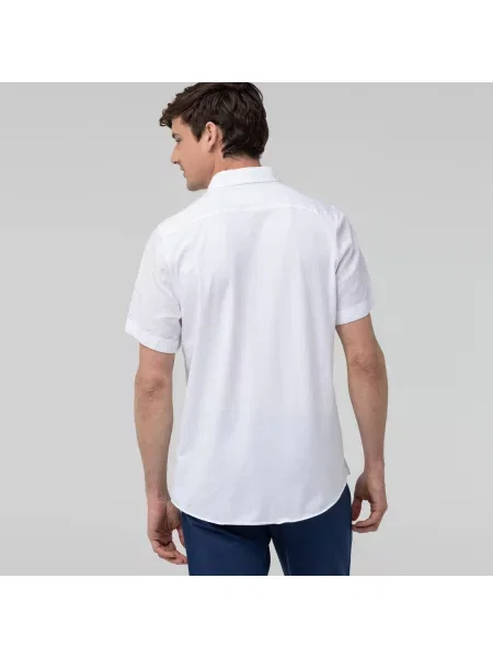 Lacoste Koszula Tkana Lacoste biała