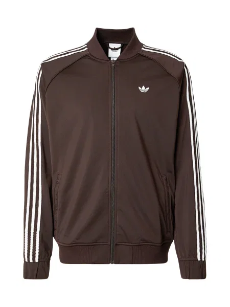 ADIDAS ORIGINALS Átmeneti dzseki BRITCORE barna fehér