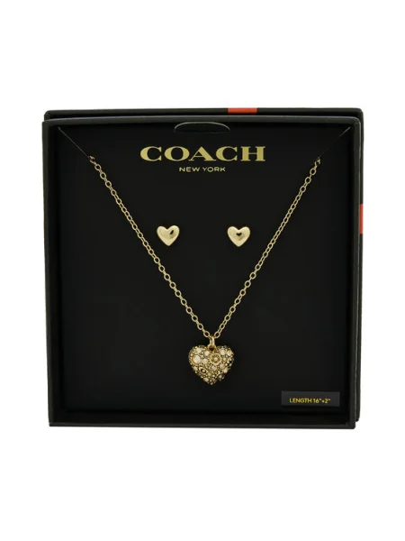 Обеци Coach златисто