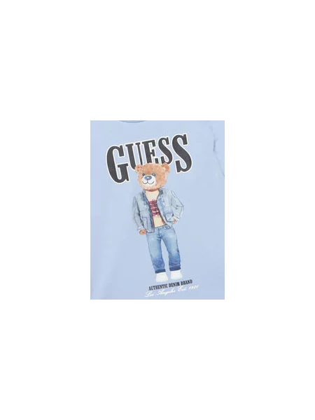 Guess T-shirt Svijetloplava Regular Fit