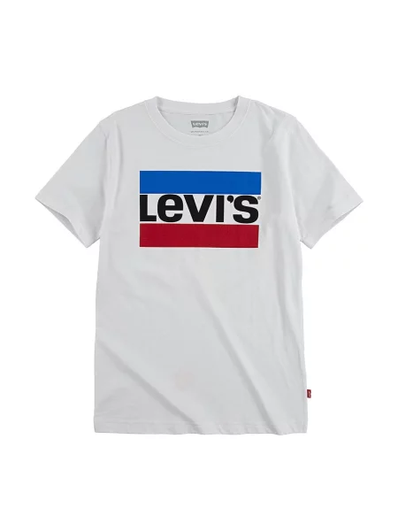 LEVI'S Tričko modrá / červená / čierna / šedobiela biela