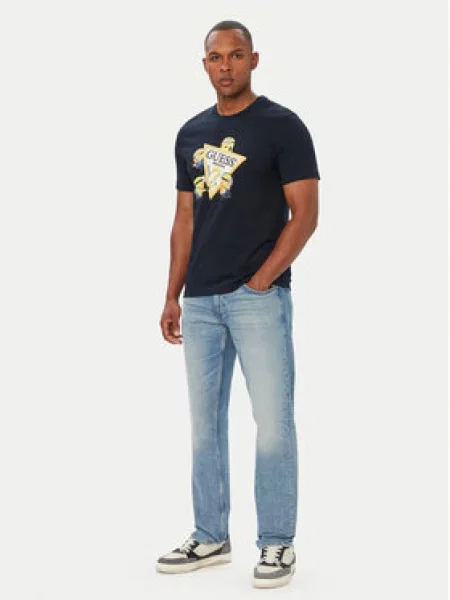 Guess Jeans T-shirt Classic Fit plava