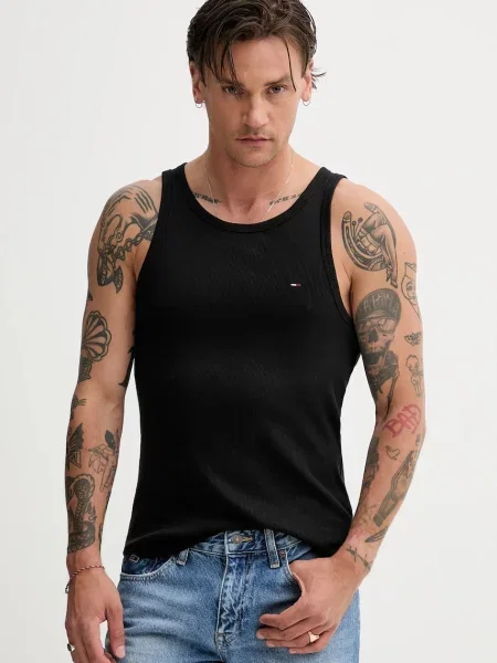 Klasszikus póló Tommy Jeans fekete