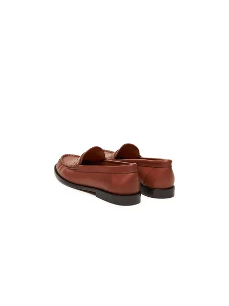 Mokasini Polo Ralph Lauren Calfskin Penny Loafer rjava