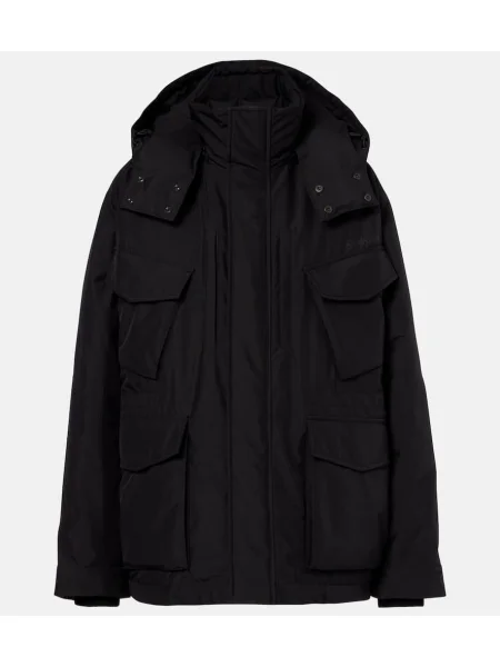 Kurtka puchowa Saint Laurent płócienna czarna