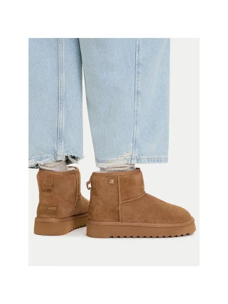 Cizme de zăpadă Nine West deschis maro