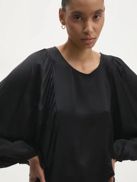 Блуза Answear Lab с изчистен дизайн черно