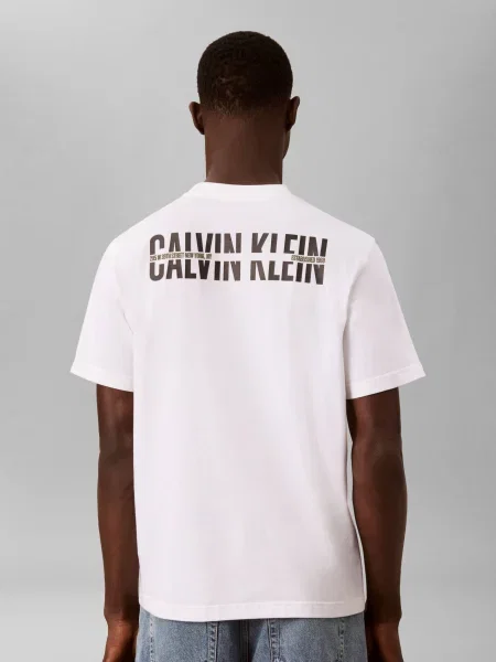 Calvin Klein Jeans Tricou Retro alb