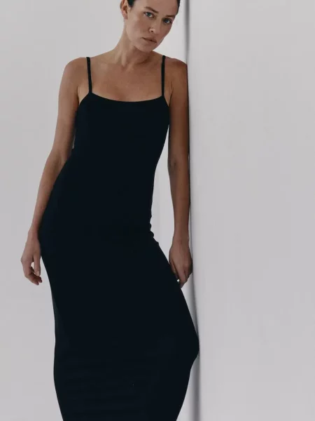 Сукня MUUV. JORDE maxi облягаюча чорний