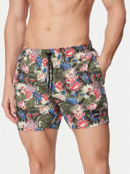 BOSS Pantaloni scurți pentru înot Piranha închis verde