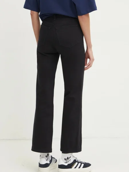 Džíny Abercrombie & Fitch high waist černé