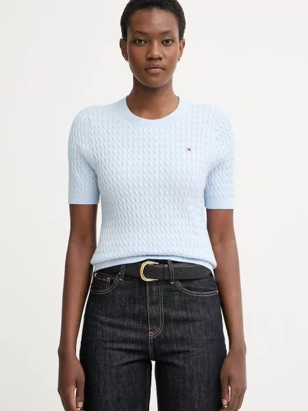 Tommy Hilfiger Pulover Svetlo modra