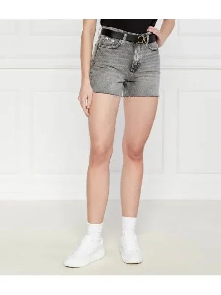 CALVIN KLEIN JEANS De blugi pantaloni scurți | Mom Fit gri