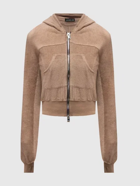Укороченная куртка Jacob Lee коричневая