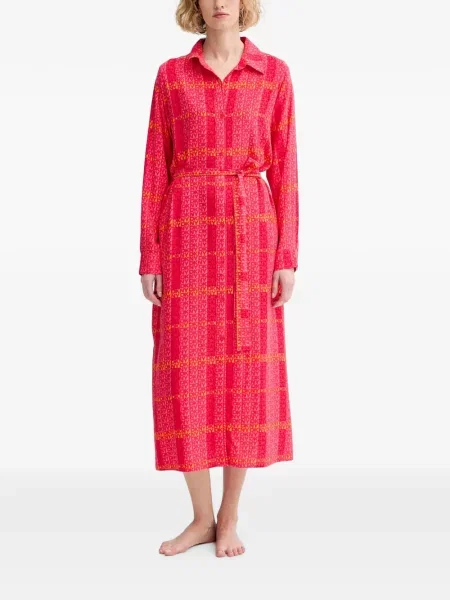 Rochie midi Dkny cu imagine roz
