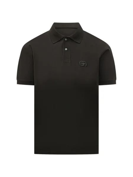 Polo Emporio Armani cu autograf negru