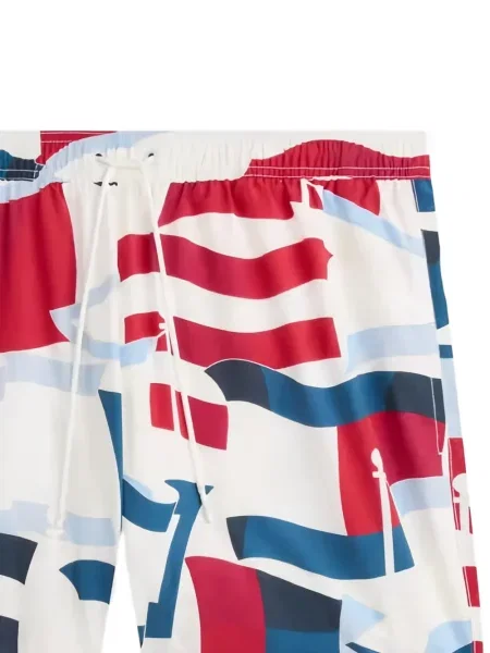 Slip de baie Tommy Hilfiger cu imagine cu cordon