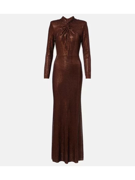 Rochie Self-portrait maro