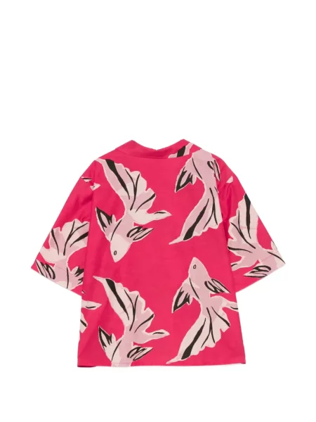 Cămașă Paul Smith cu imagine roz