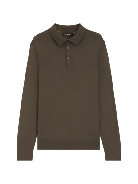 Lung tricou polo Boss verde