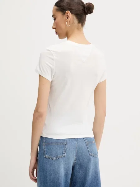 Tričko Tommy Jeans bílá