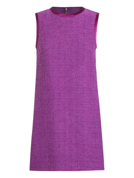 Rochie mini Dolce & Gabbana din tweed de costum violet