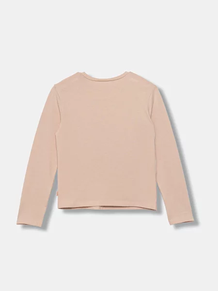 United Colors of Benetton tričko s dlouhým rukávem s růžové