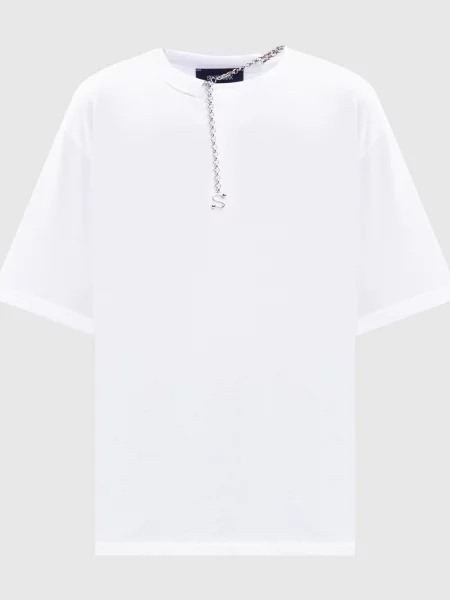 Футболка OBLATO з ланцюжком Max Mara Sportmax біла