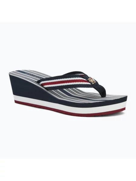 Női flip-flop papucs Tommy Hilfiger Im Platform Beach Sandal rwb Im Platform Beach Sandal