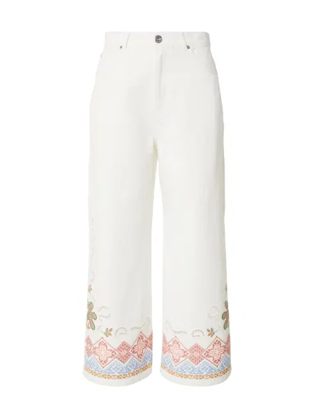 Weekend Max Mara Džínsy ADUNCO modrá / zelená / červená / biely denim béžová