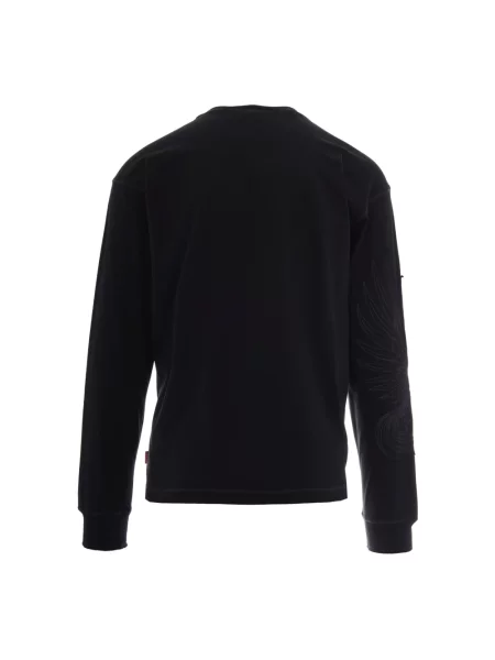 Bluza Diesel z długim rękawem czarna