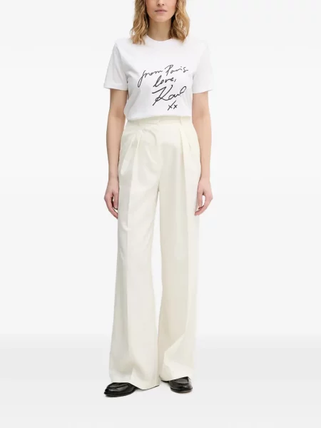 Pantaloni Karl Lagerfeld cu autograf