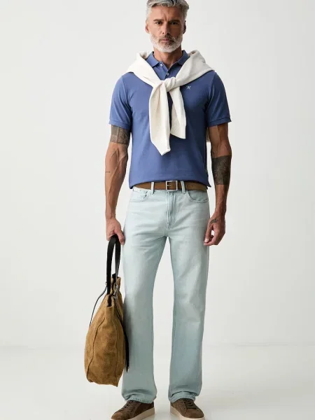 Tricou polo Hackett London albastru