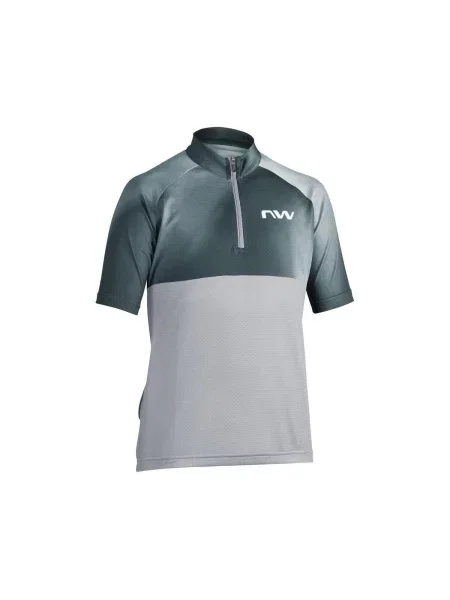 Koszulka rowerowa dla dzieci NORTHWAVE Force Evo Junior Jersey S/s szara