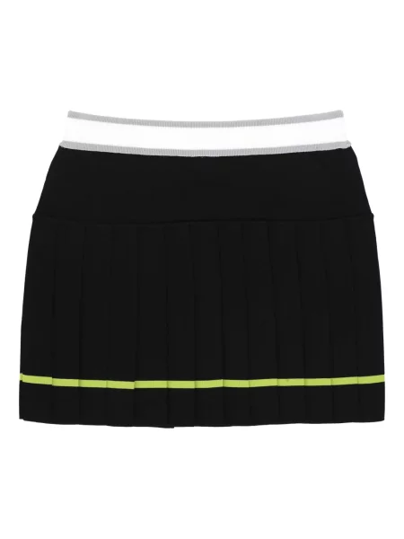 Spódnica mini Casablanca w paski z paskiem zielona