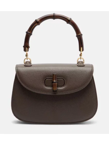Geantă Gucci din bambus mini maro
