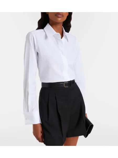 Cămașă Max Mara din poplin alb