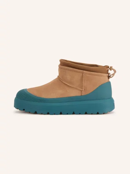 Ugg Boots Na Platformě Classic Ultra Mini Weather Hybrid koňaková černá