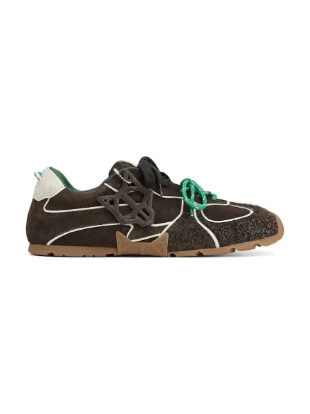 Naked Wolfe sneakers din piele întoarsă Ace-M maro