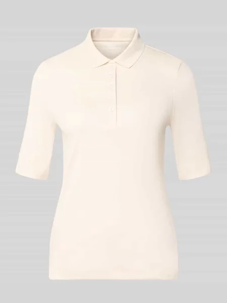 Koszulka polo o kroju slim fit z listwą guzikową i rękawem o dł. Christian Berg Woman