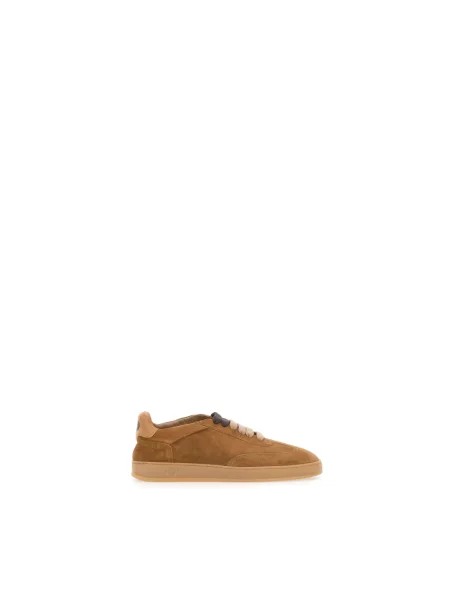 Sneakersy Soldini skórzane brązowe