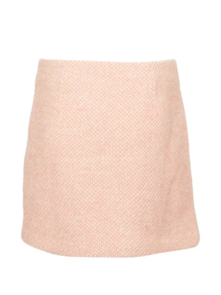 Fusta mini Maje din tweed roz