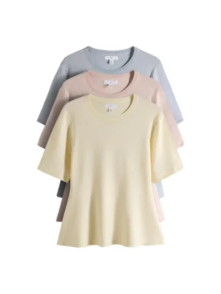 The Set Pulover pastel / galben pastel / mov pastel albastru