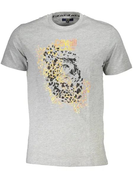 Tricou Cavalli Class scurt gri