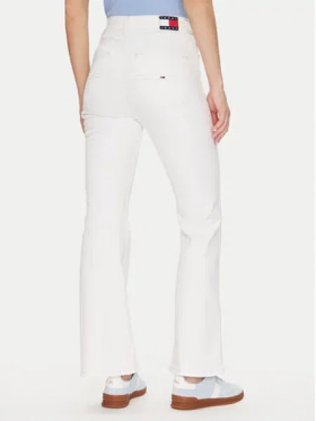 Tommy Jeans Džinsai Sylvia Hgh Flr balta