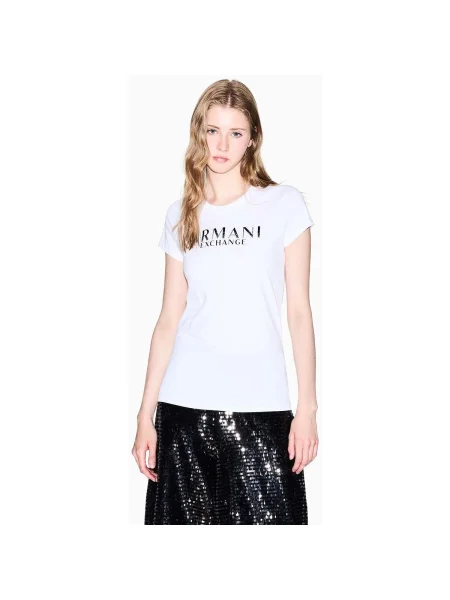 ARMANI EXCHANGE Póló fekete fehér