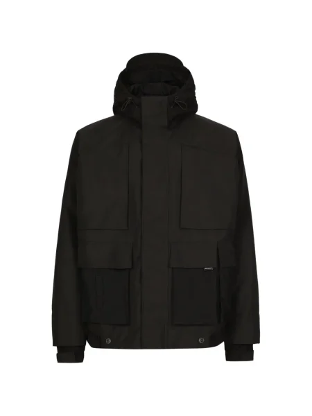 Geacă Dolce & Gabbana cu glugă negru